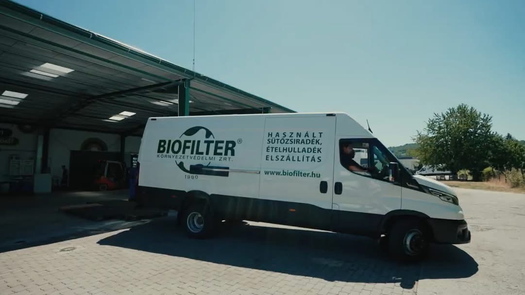 Biofilter begyűjtő furgon
